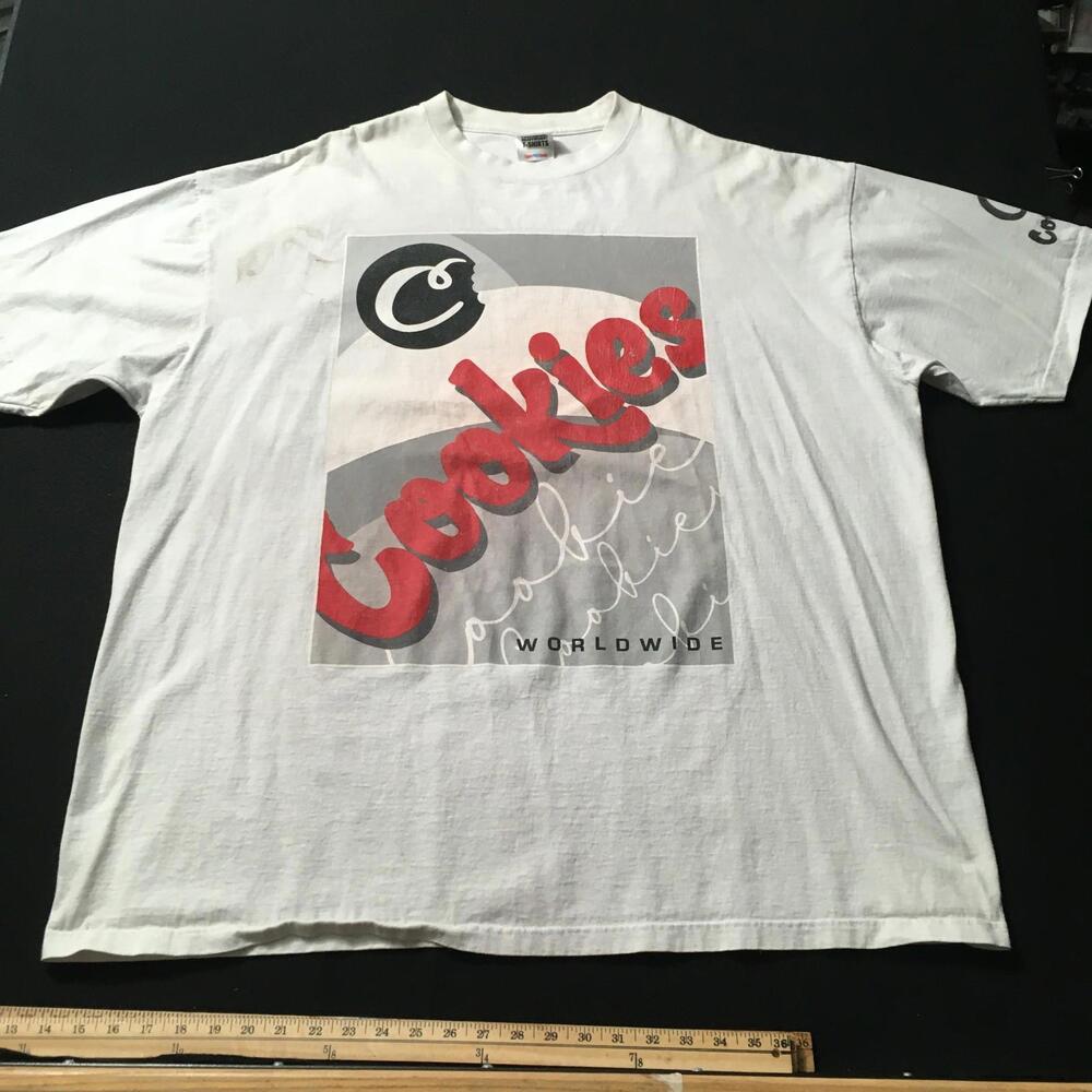Cookies Worldwide T-Shirt Men 4XL White graphic stained shaka wear